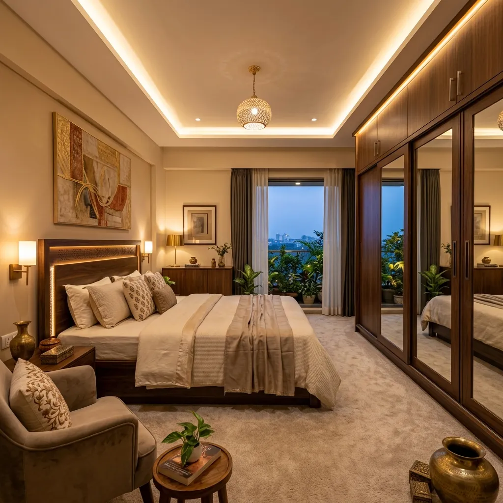 Custom Wardrobes & Modern Bedroom in Pimple Saudagar