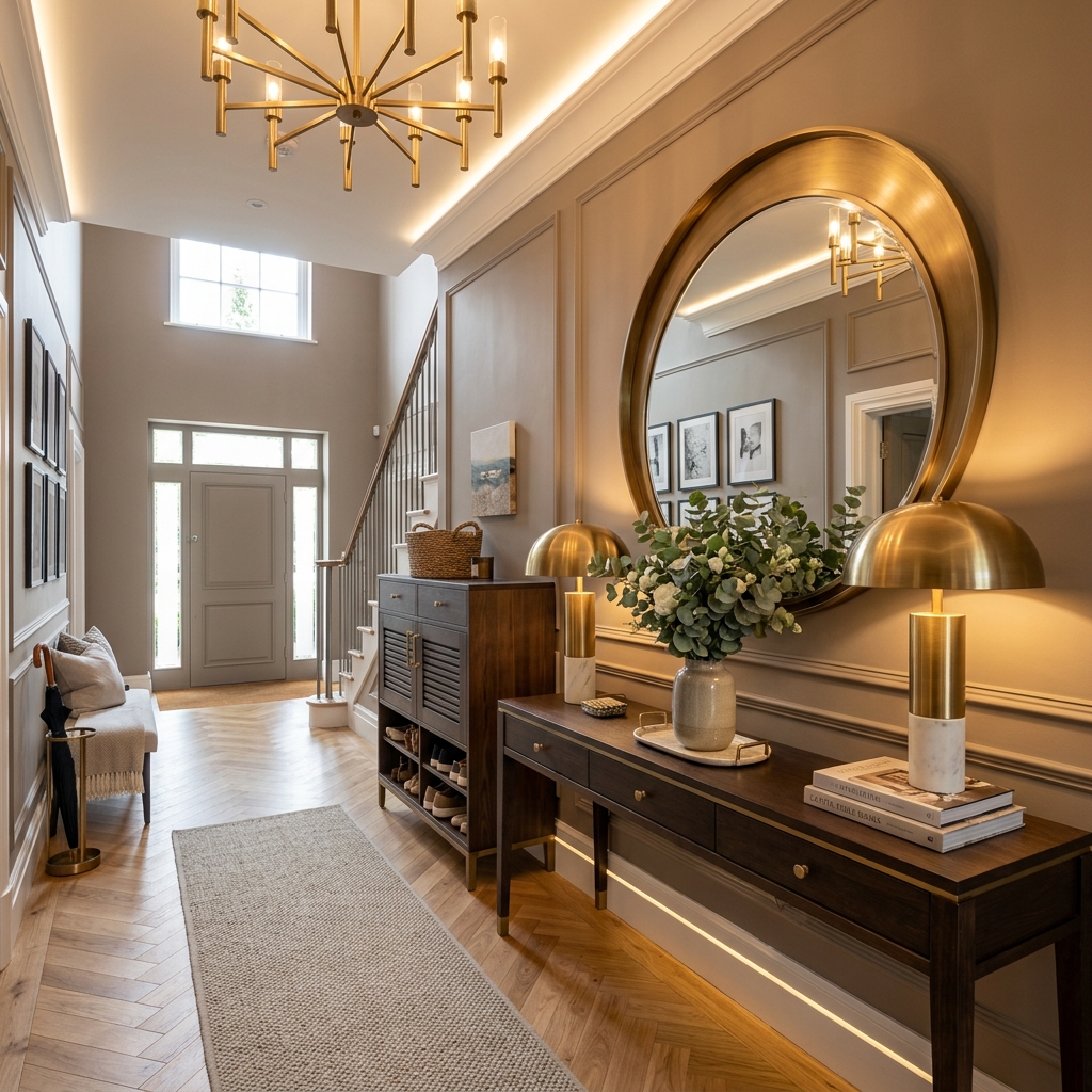 Luxurious Entryway Foyer Design by Aanganshobha