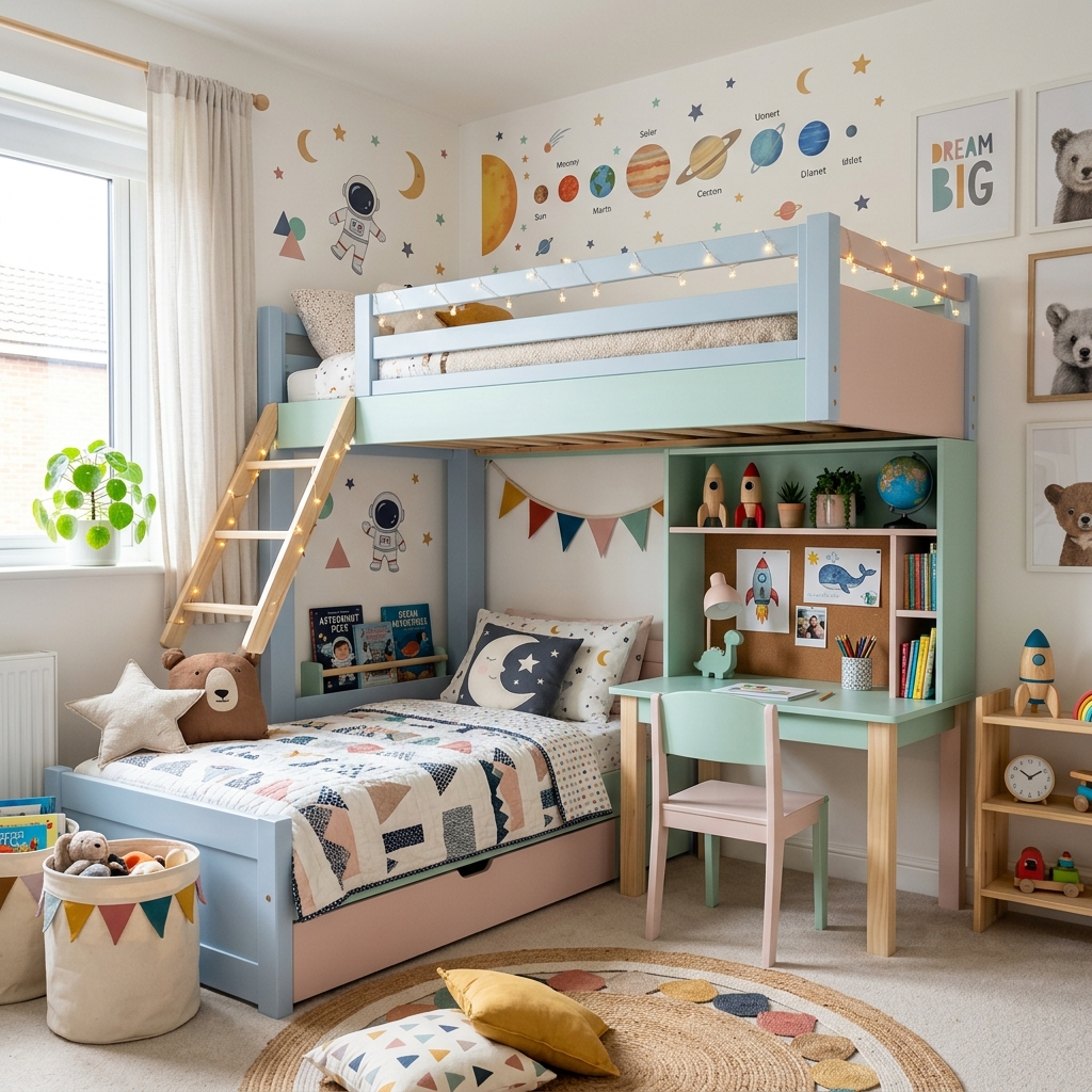 Creative Kids Bedroom Interior Design by Aanganshobha
