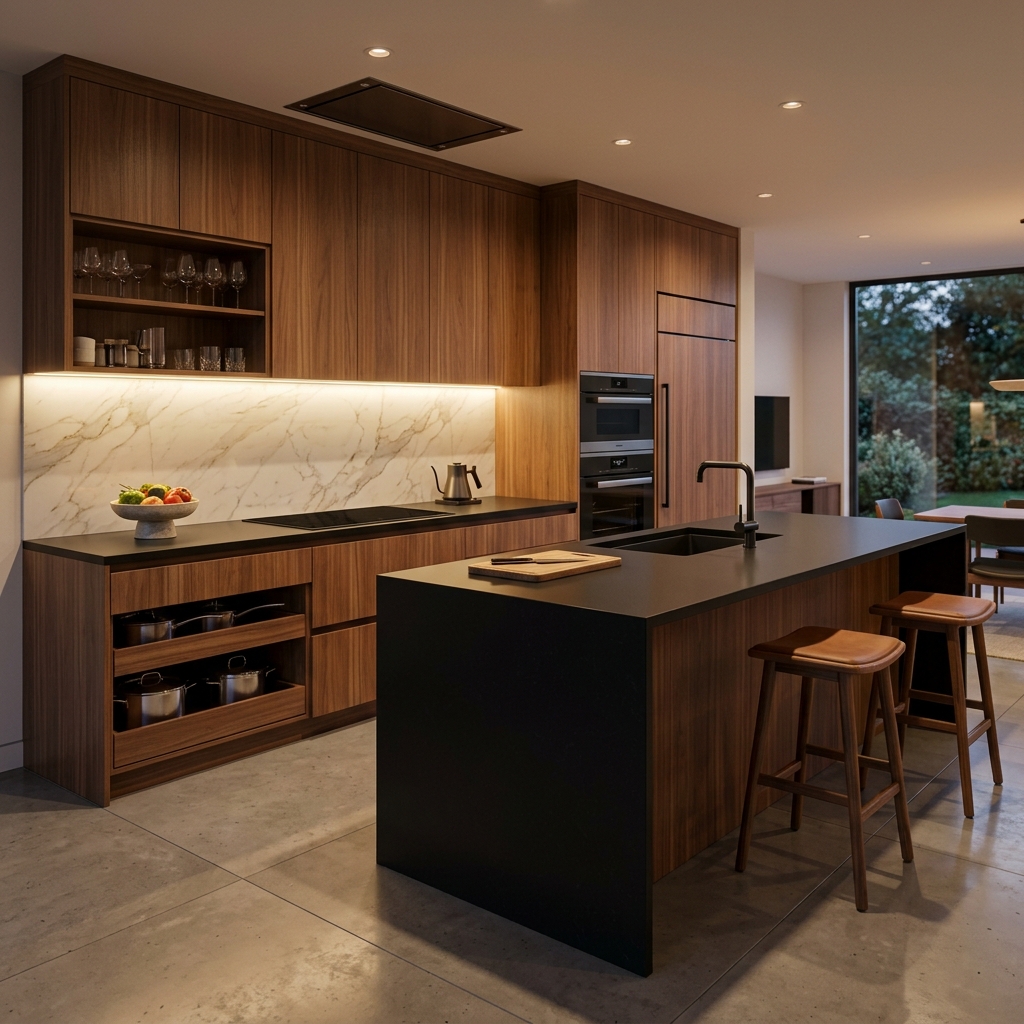 Premium Modular Kitchen Design by Aanganshobha