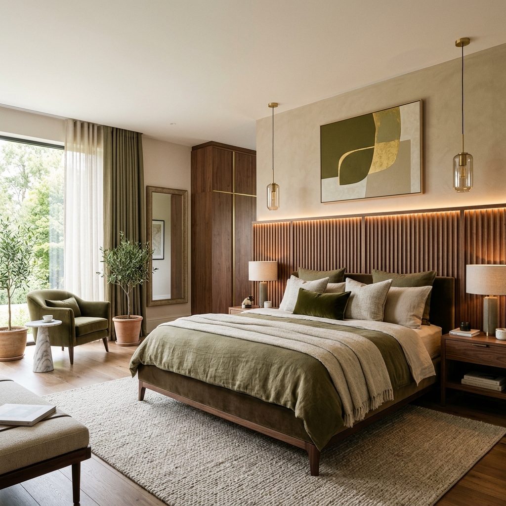Luxurious Master Bedroom Design by Aanganshobha