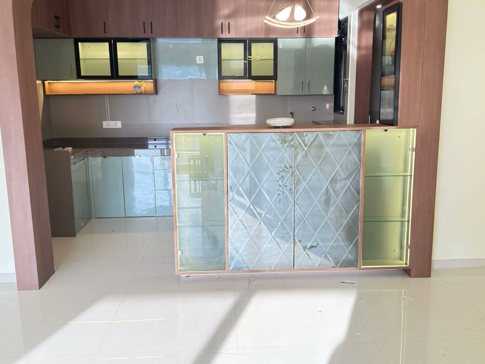 Custom Kitchen Breakfast Counter Pune